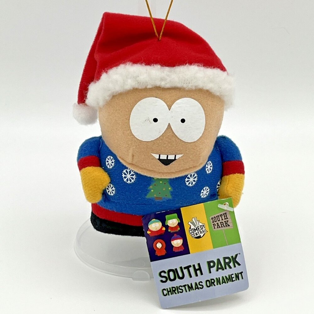 South Park Cartman Ornament‎ 2008 Christmas Plush 4" w/ tag Kurt S. Adler